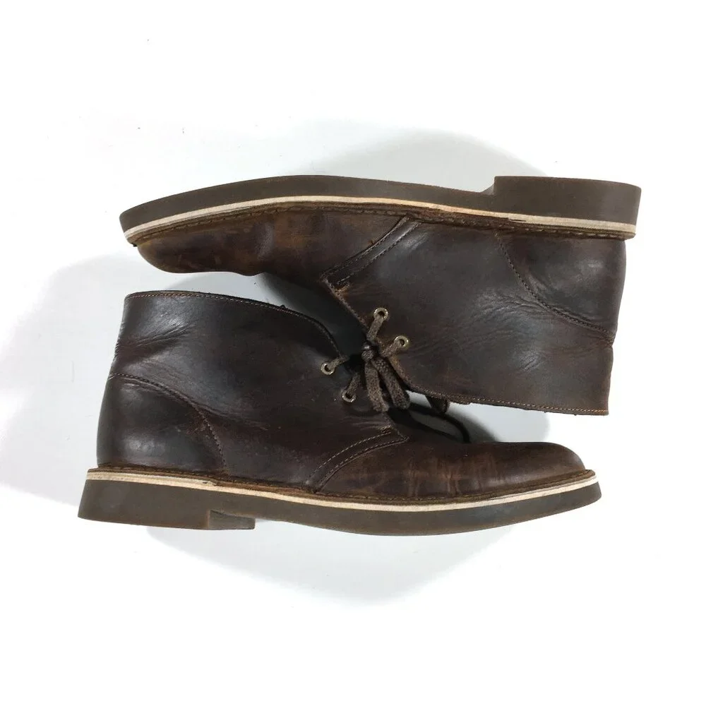 Clarks Desert Boots Mens Size 8.5 Brown Leather 15522